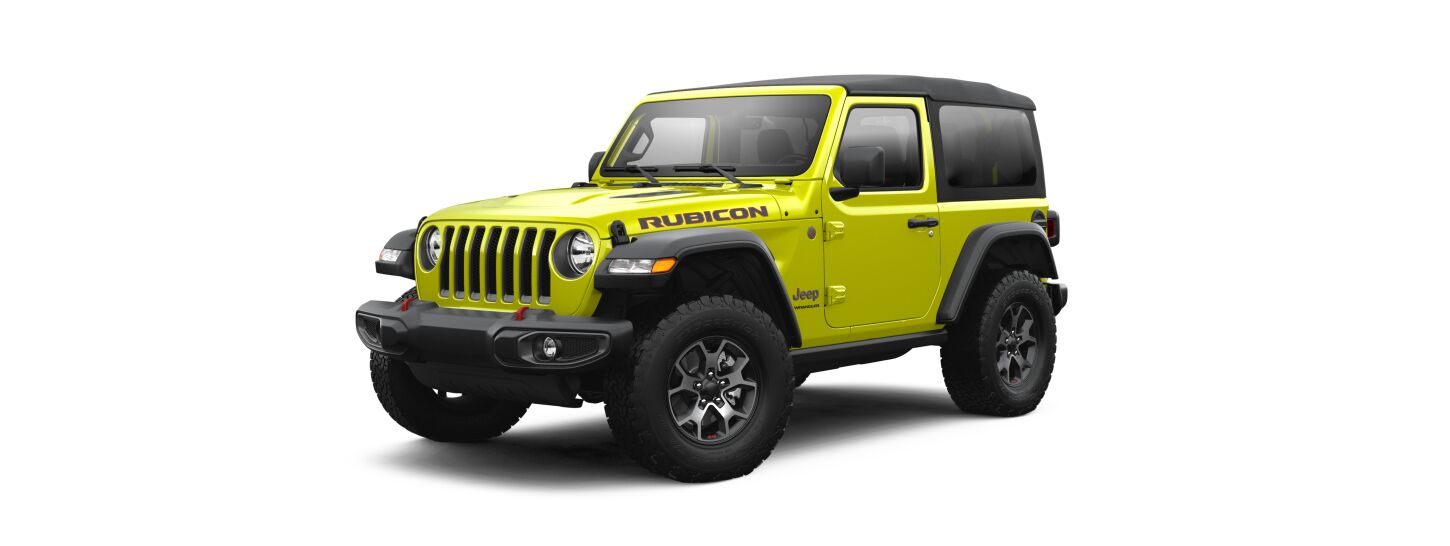 Yellow Jeep Wrangler Rubicon