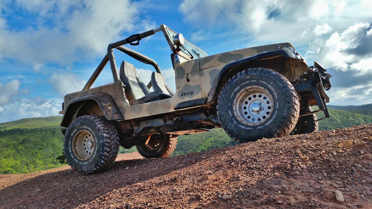 Jeep Wrangler doors off