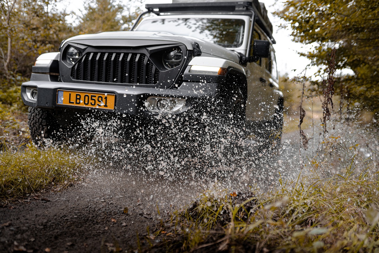 Offroad Jeep Wrangler with Badass Mods